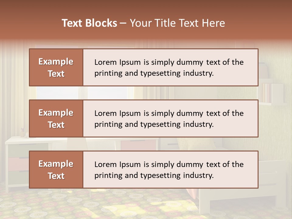 Color Combination For Bedroom Paint PowerPoint Template