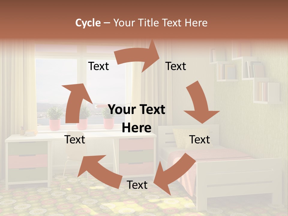 Color Combination For Bedroom Paint PowerPoint Template
