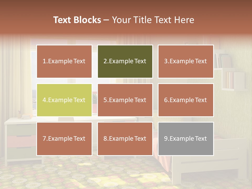 Color Combination For Bedroom Paint PowerPoint Template