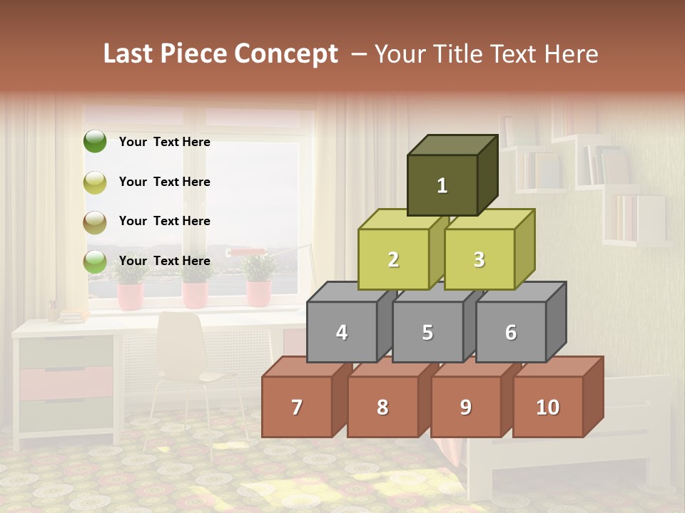 Color Combination For Bedroom Paint PowerPoint Template