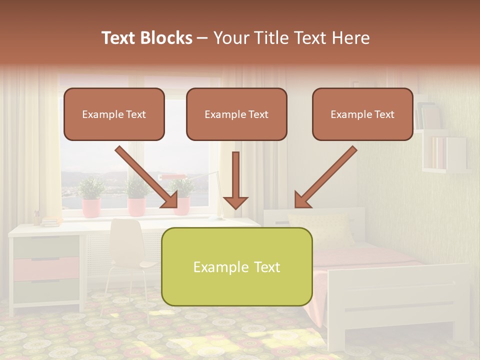 Color Combination For Bedroom Paint PowerPoint Template