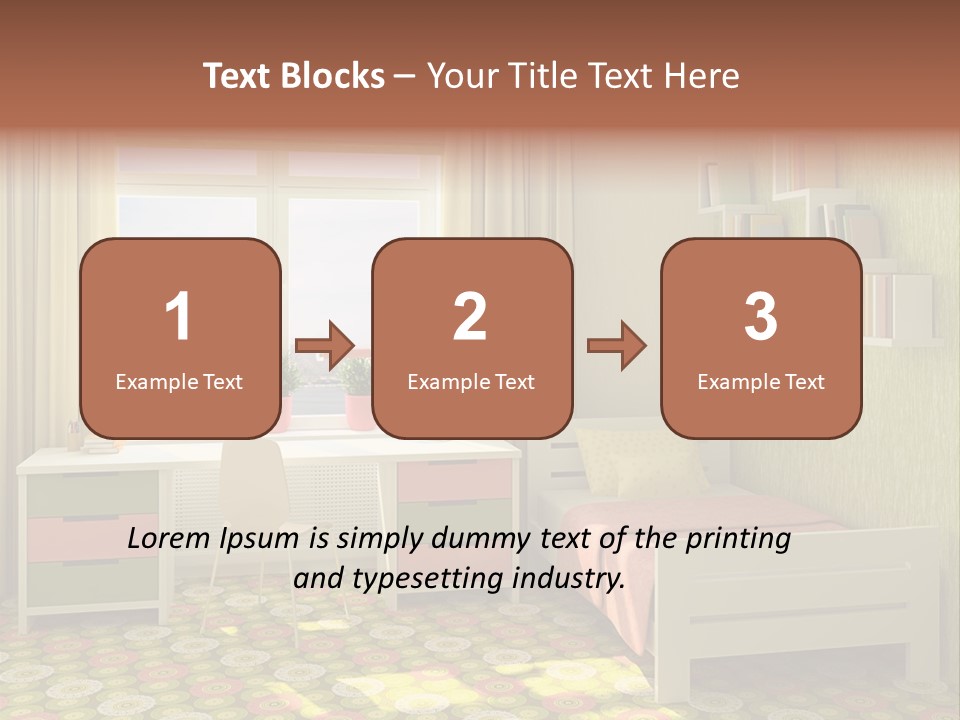 Color Combination For Bedroom Paint PowerPoint Template