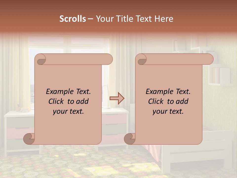 Color Combination For Bedroom Paint PowerPoint Template