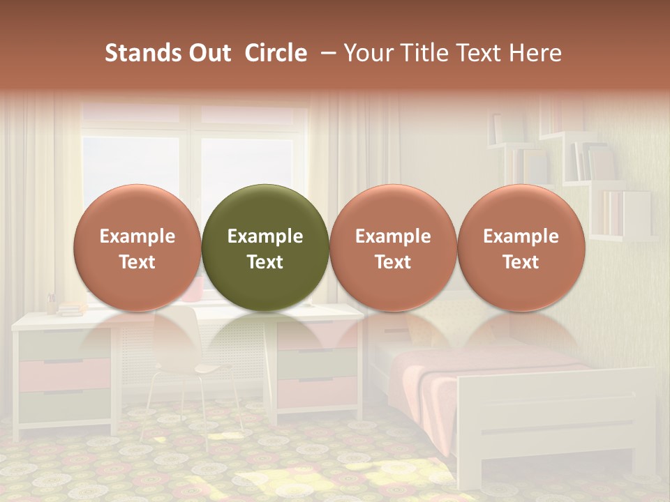 Color Combination For Bedroom Paint PowerPoint Template