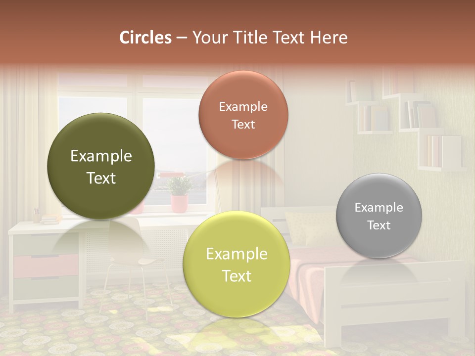 Color Combination For Bedroom Paint PowerPoint Template