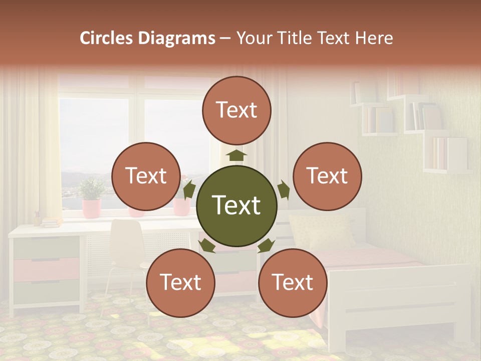 Color Combination For Bedroom Paint PowerPoint Template