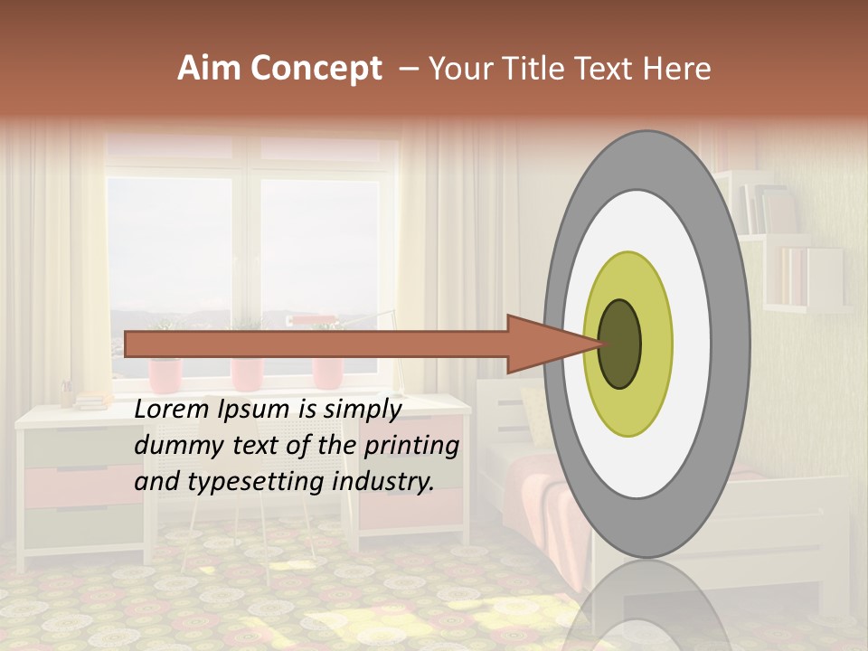 Color Combination For Bedroom Paint PowerPoint Template