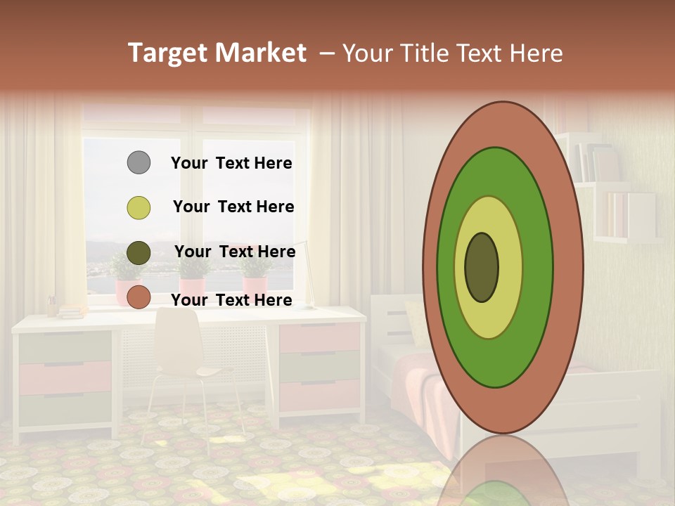 Color Combination For Bedroom Paint PowerPoint Template