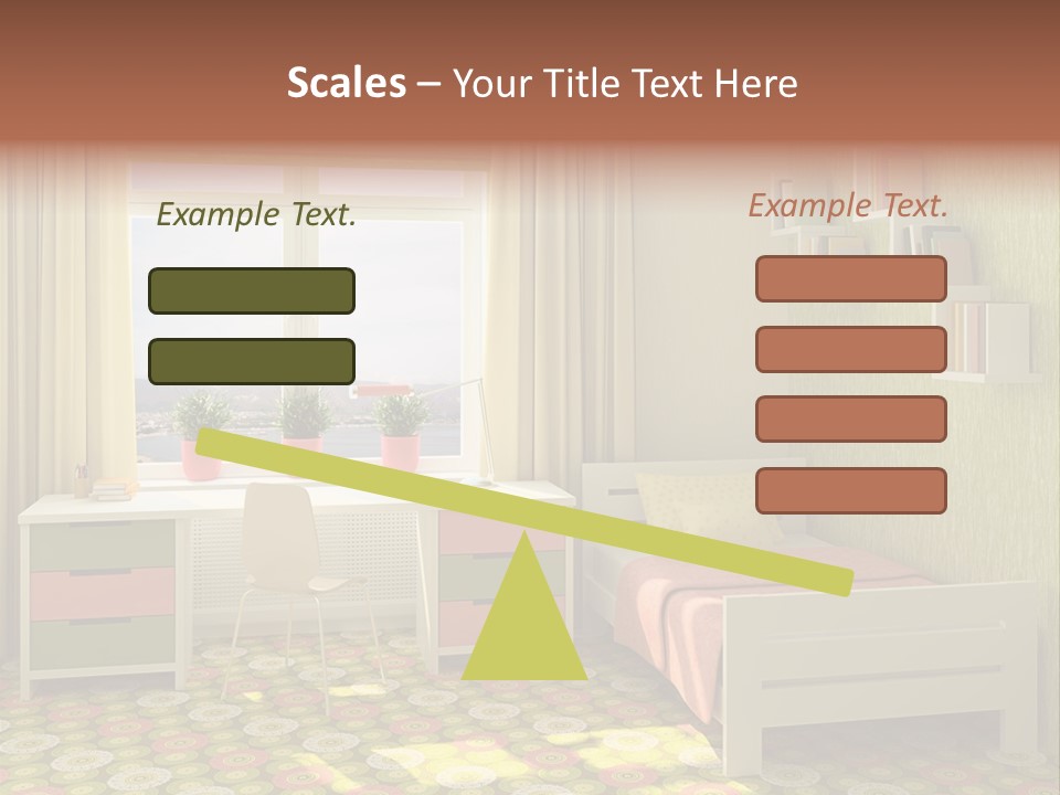 Color Combination For Bedroom Paint PowerPoint Template