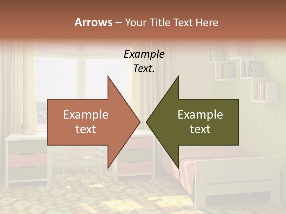 Color Combination For Bedroom Paint PowerPoint Template