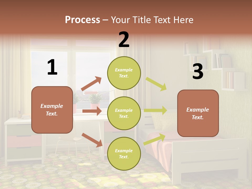 Color Combination For Bedroom Paint PowerPoint Template