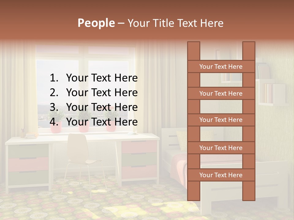 Color Combination For Bedroom Paint PowerPoint Template