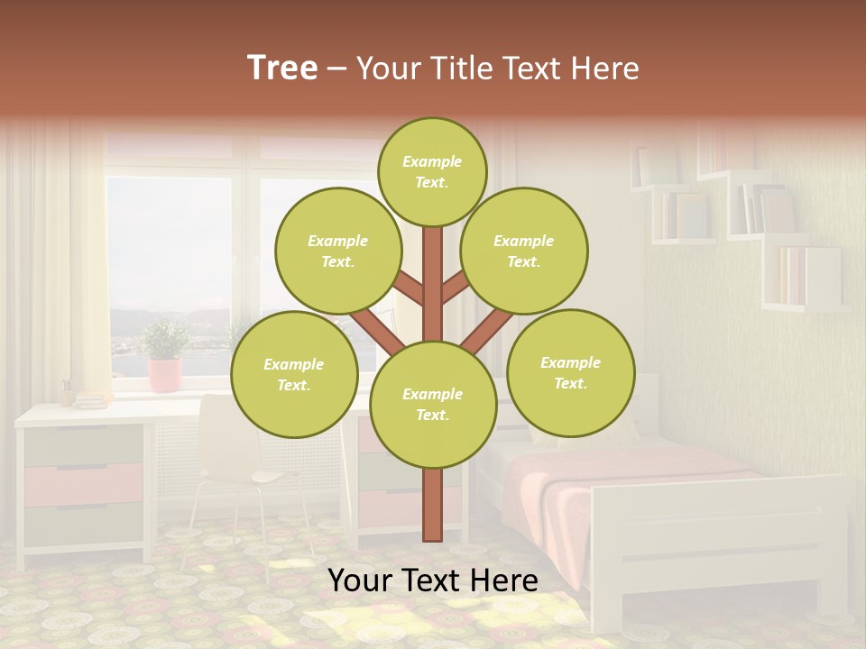 Color Combination For Bedroom Paint PowerPoint Template