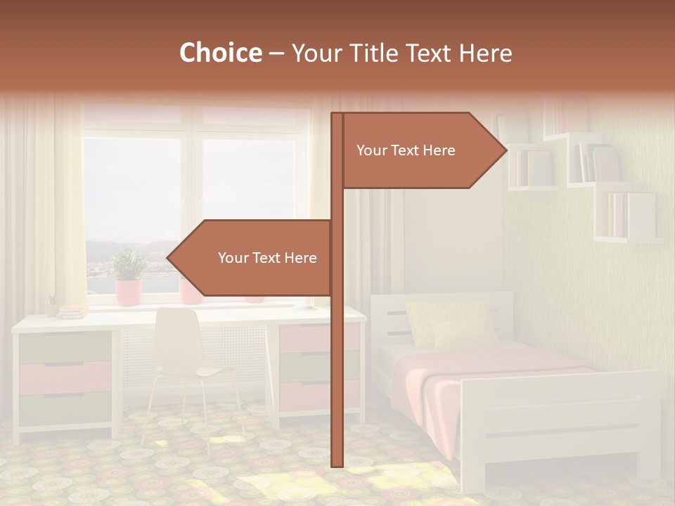 Color Combination For Bedroom Paint PowerPoint Template