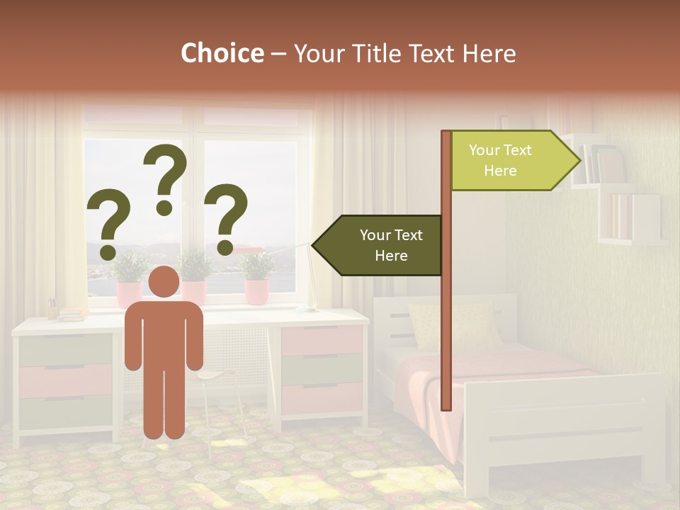 Color Combination For Bedroom Paint PowerPoint Template