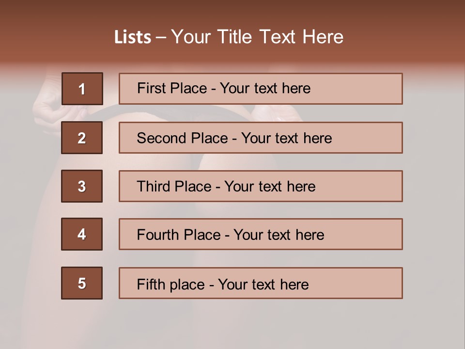 Waist Lady Hips PowerPoint Template
