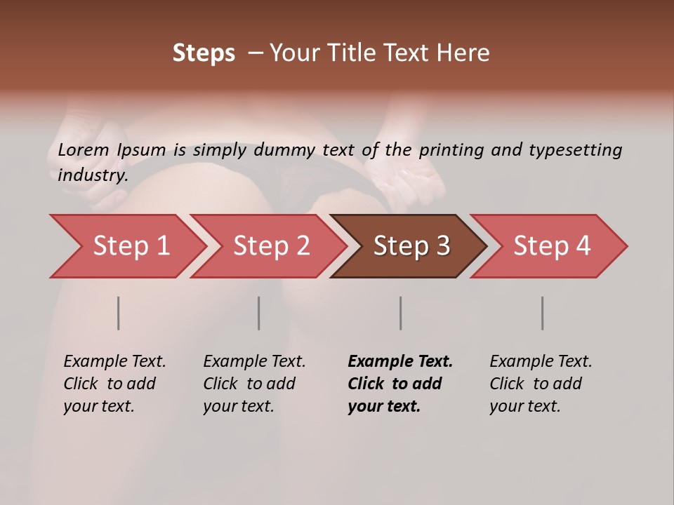 Waist Lady Hips PowerPoint Template