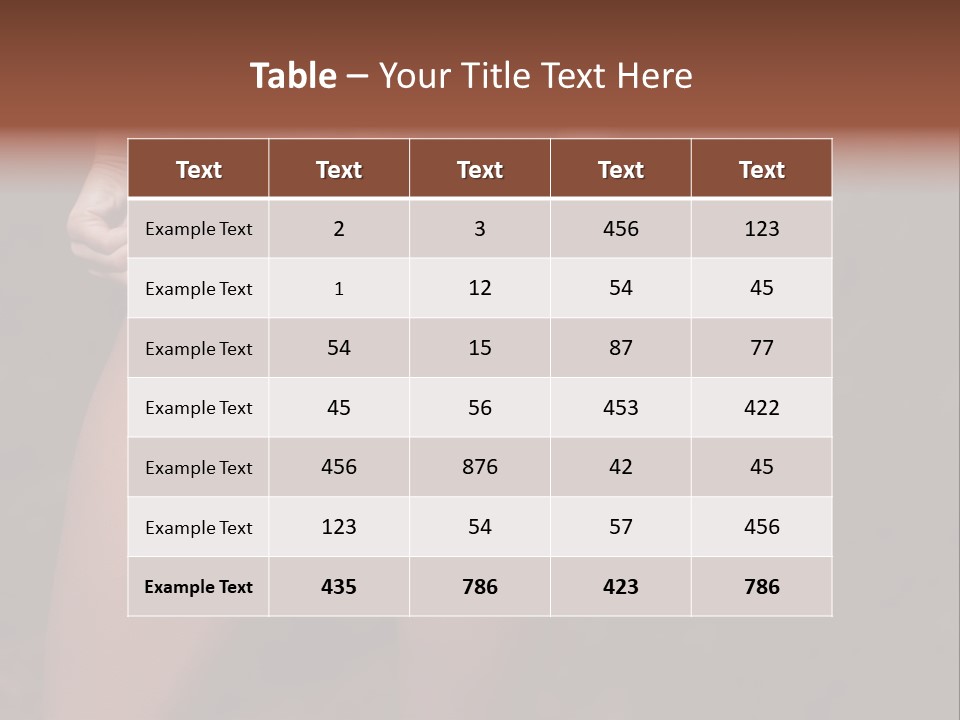 Waist Lady Hips PowerPoint Template