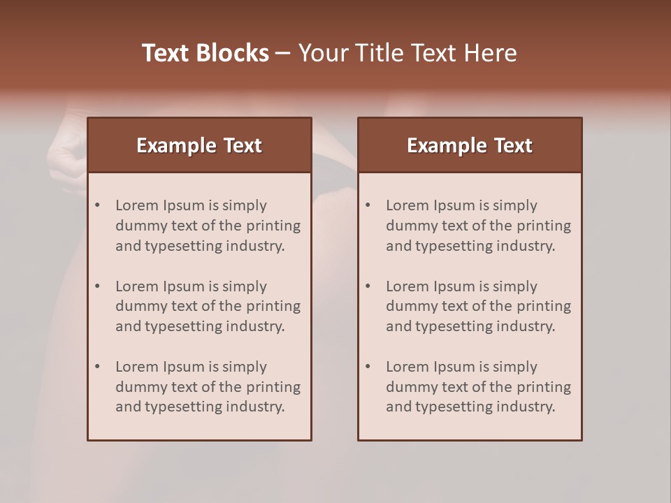 Waist Lady Hips PowerPoint Template
