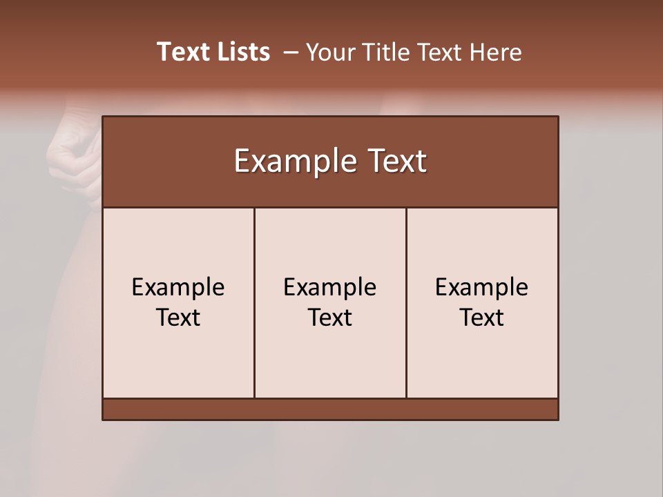 Waist Lady Hips PowerPoint Template