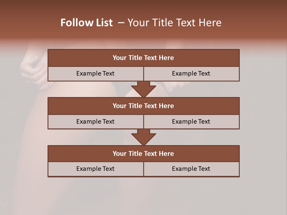 Waist Lady Hips PowerPoint Template