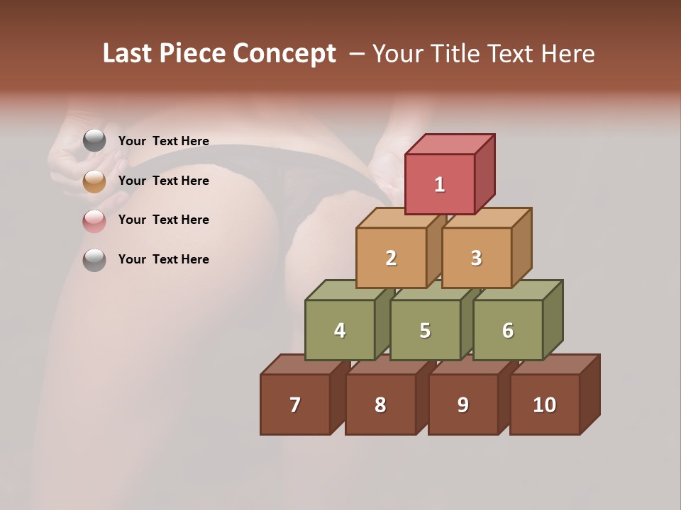 Waist Lady Hips PowerPoint Template