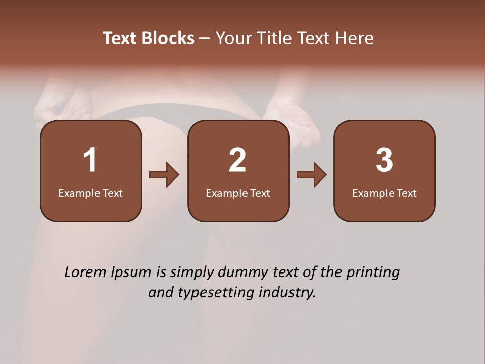 Waist Lady Hips PowerPoint Template