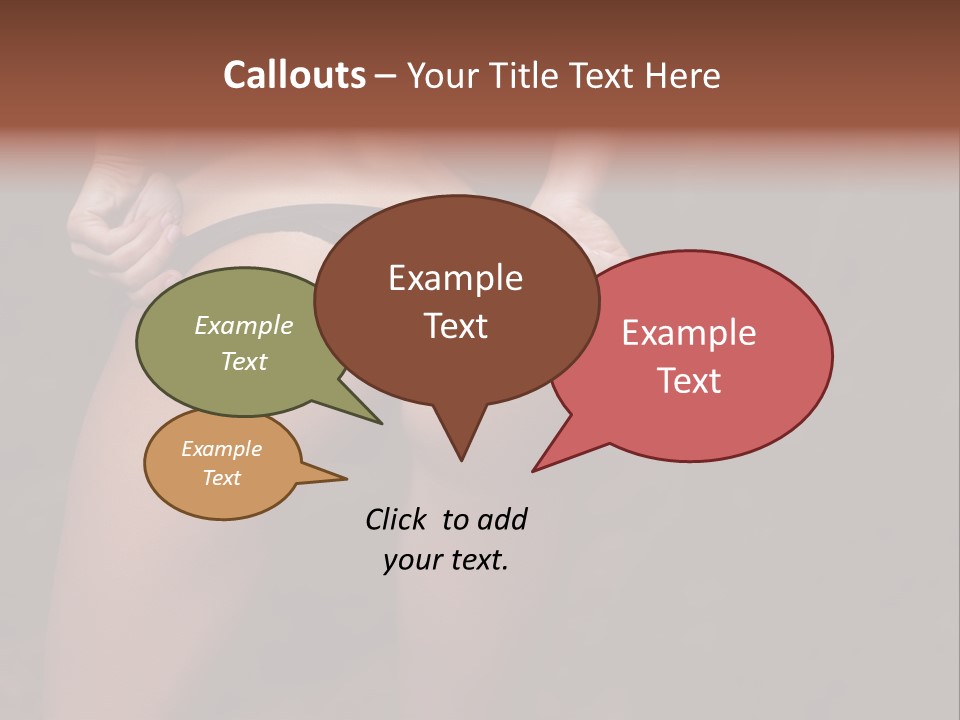 Waist Lady Hips PowerPoint Template