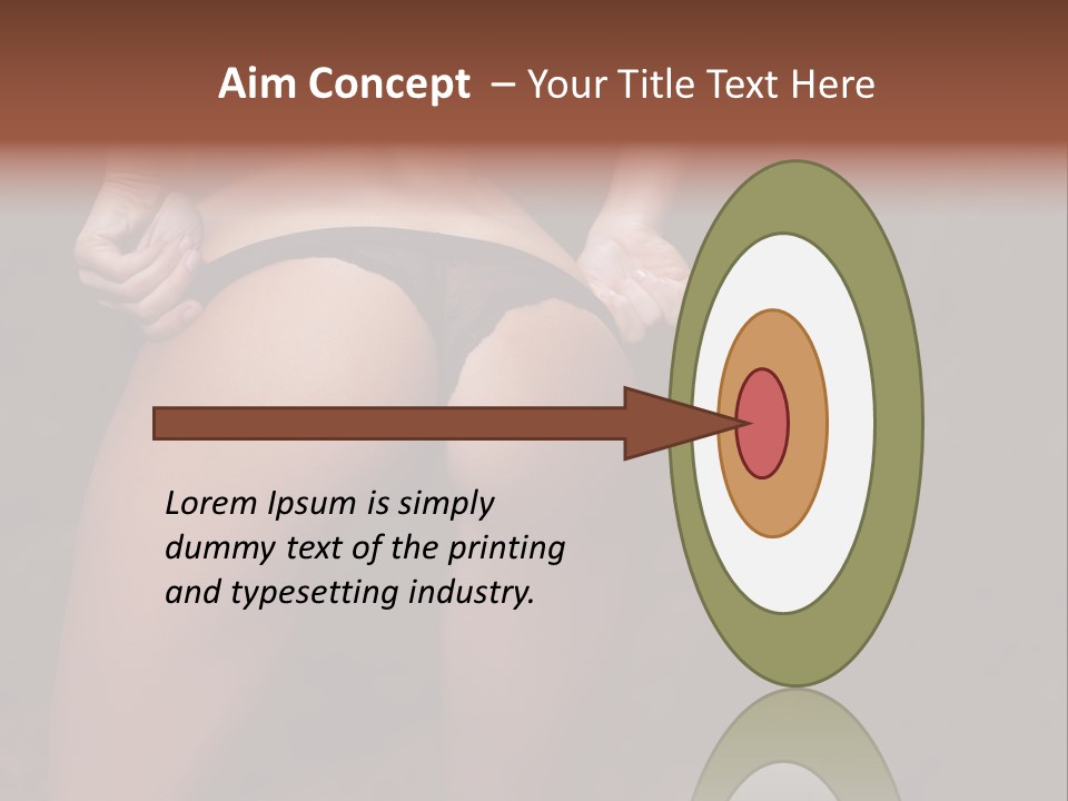 Waist Lady Hips PowerPoint Template