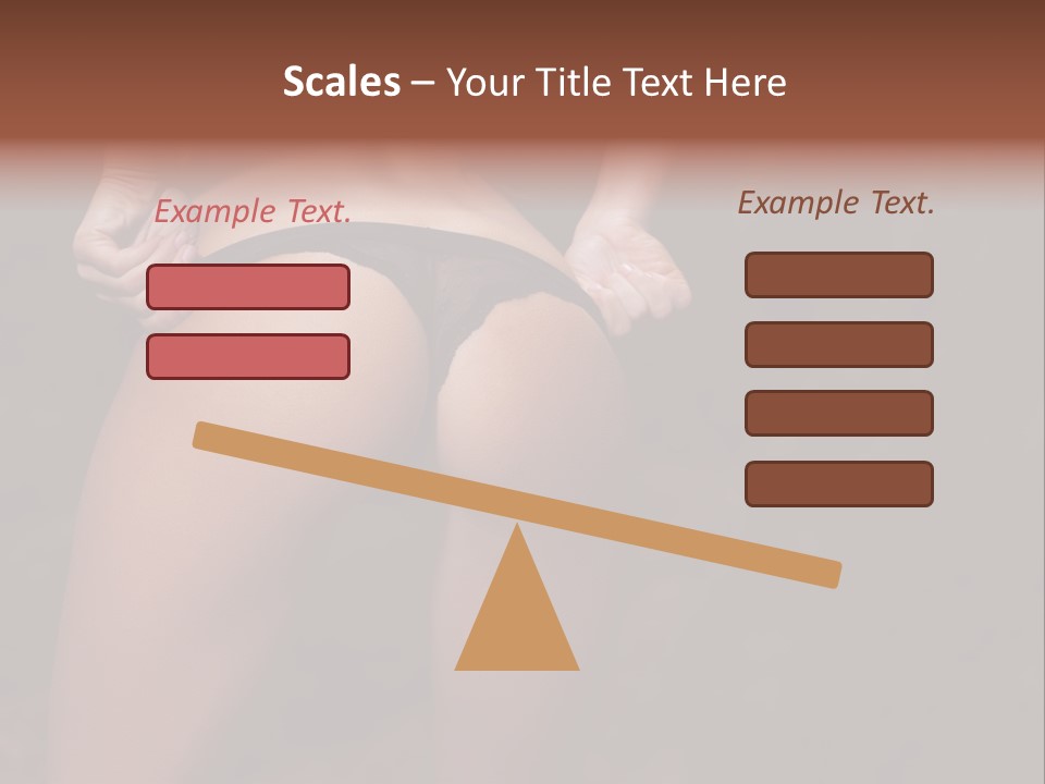 Waist Lady Hips PowerPoint Template