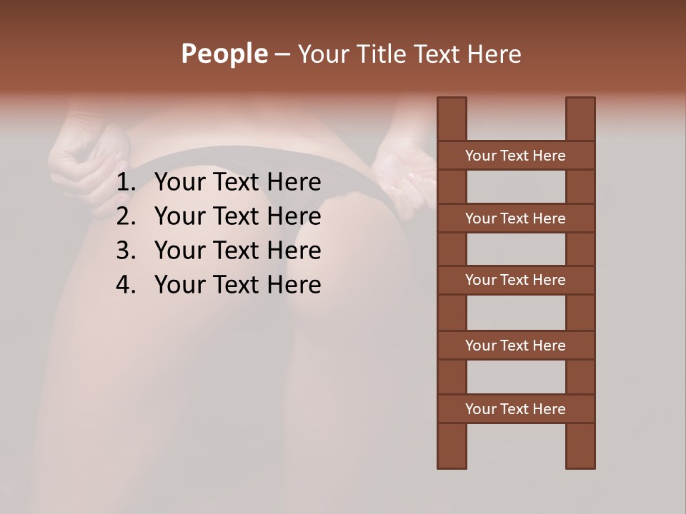 Waist Lady Hips PowerPoint Template