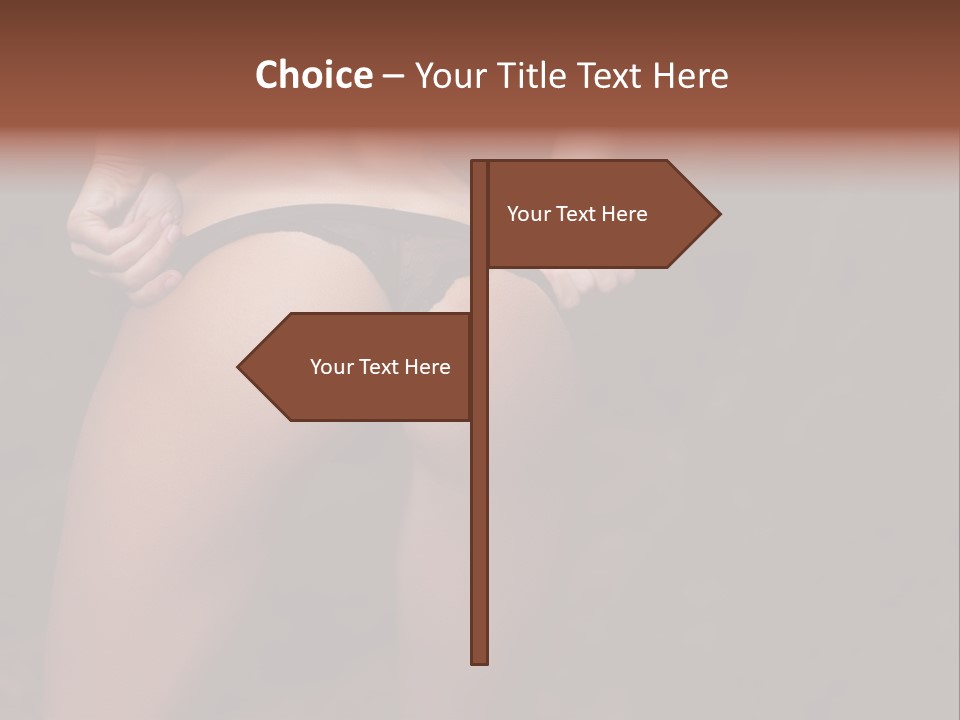 Waist Lady Hips PowerPoint Template