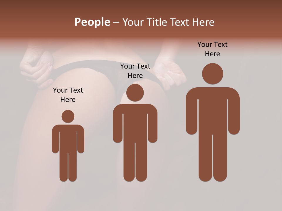 Waist Lady Hips PowerPoint Template