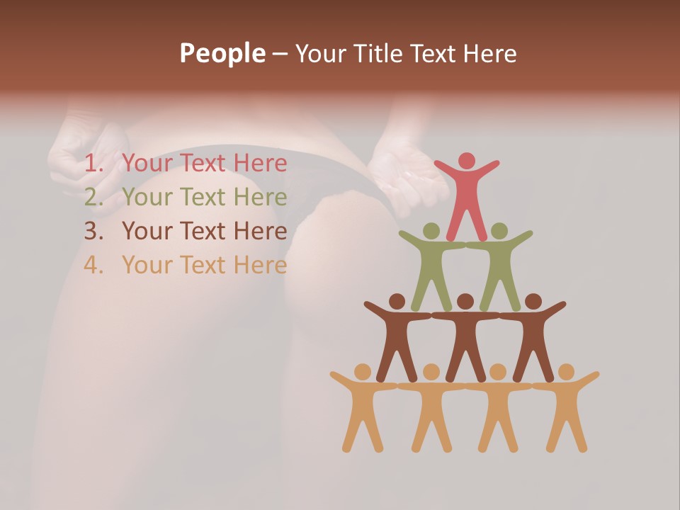 Waist Lady Hips PowerPoint Template