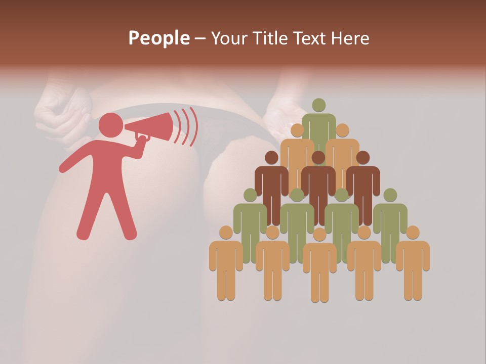 Waist Lady Hips PowerPoint Template