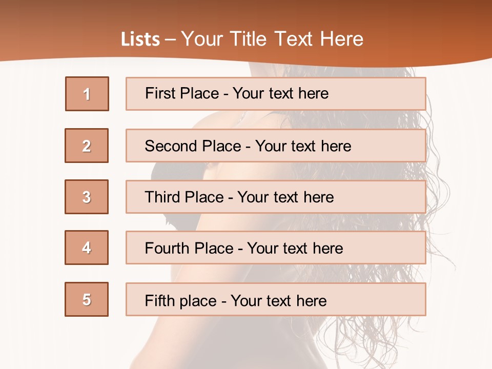 Sensual Makeup Underwear PowerPoint Template