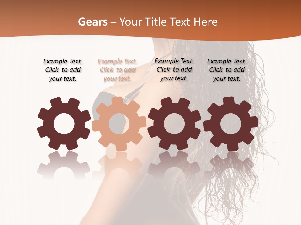 Sensual Makeup Underwear PowerPoint Template