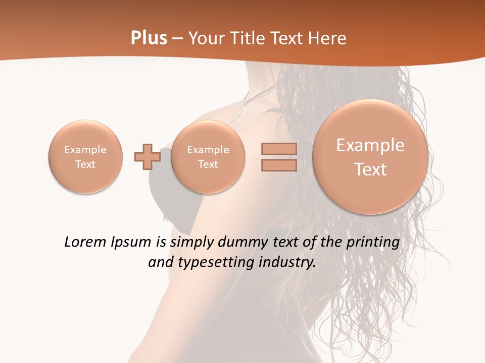 Sensual Makeup Underwear PowerPoint Template