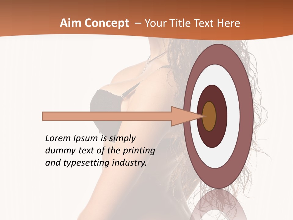 Sensual Makeup Underwear PowerPoint Template