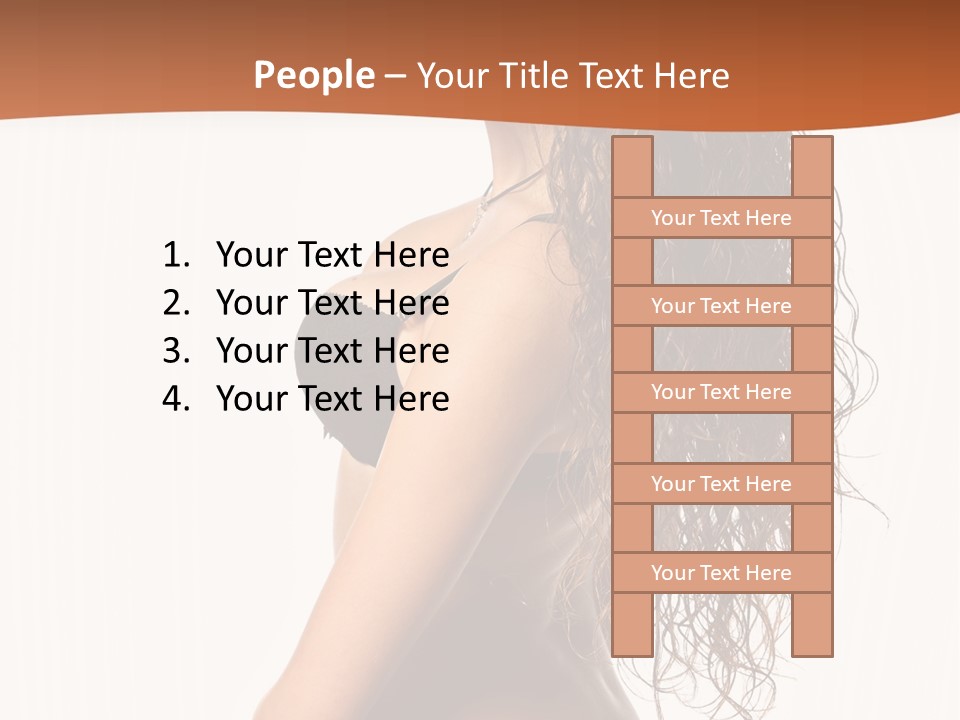 Sensual Makeup Underwear PowerPoint Template