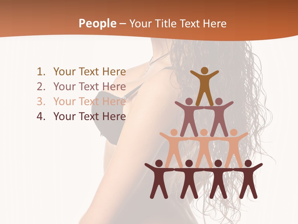 Sensual Makeup Underwear PowerPoint Template