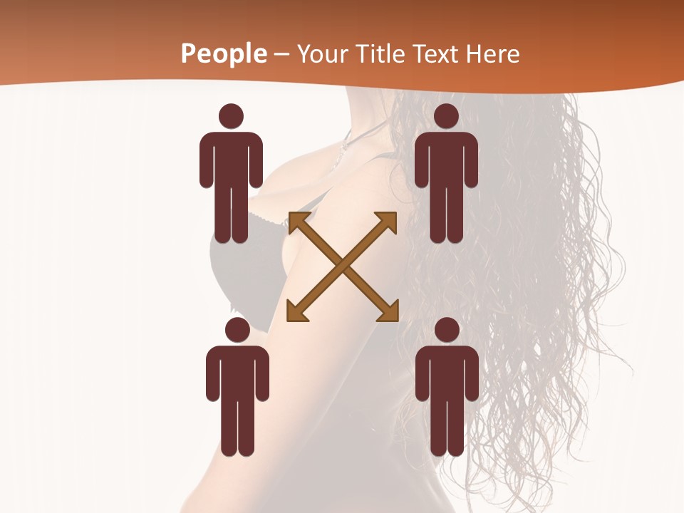 Sensual Makeup Underwear PowerPoint Template