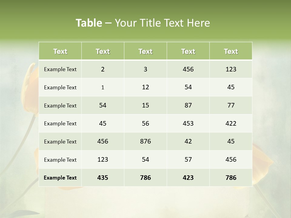 Beautiful Background PowerPoint Template