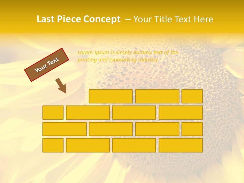 Sunflower Ladybug PowerPoint Template