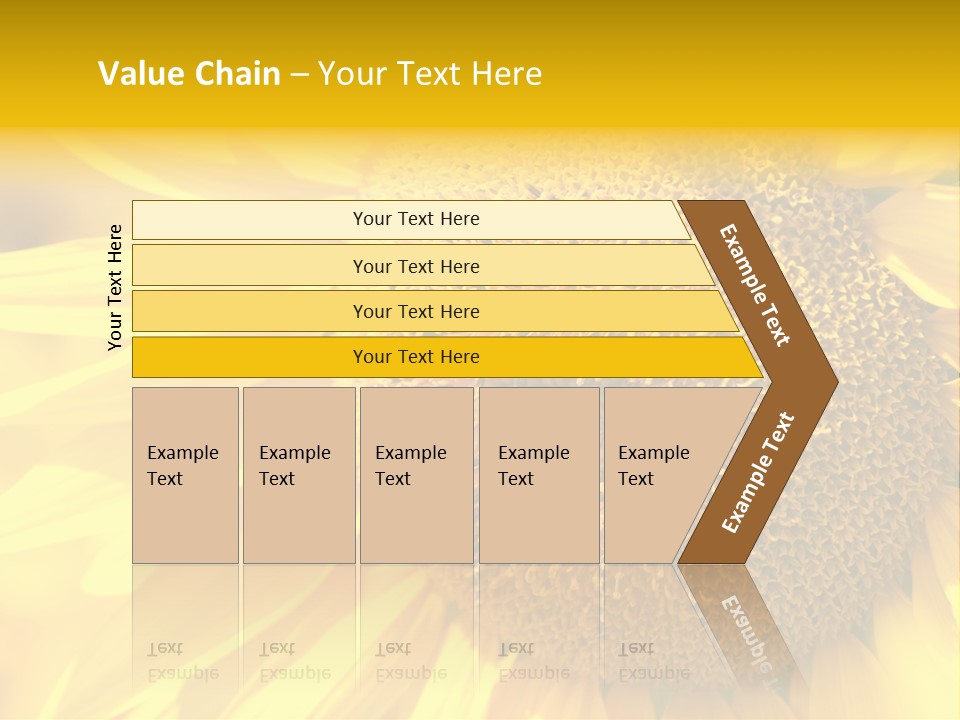 Sunflower Ladybug PowerPoint Template