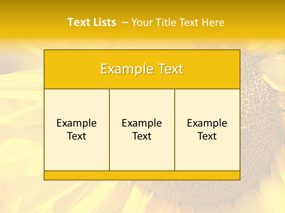 Sunflower Ladybug PowerPoint Template