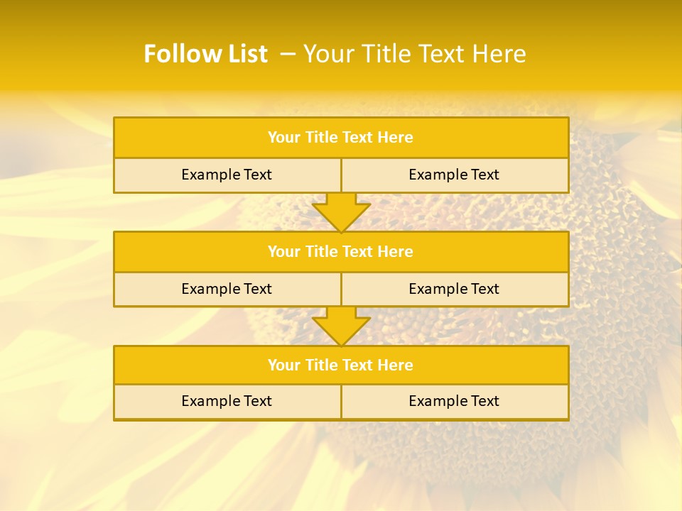 Sunflower Ladybug PowerPoint Template
