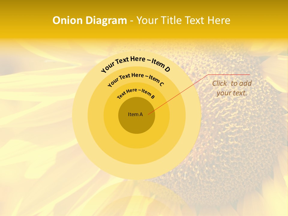 Sunflower Ladybug PowerPoint Template