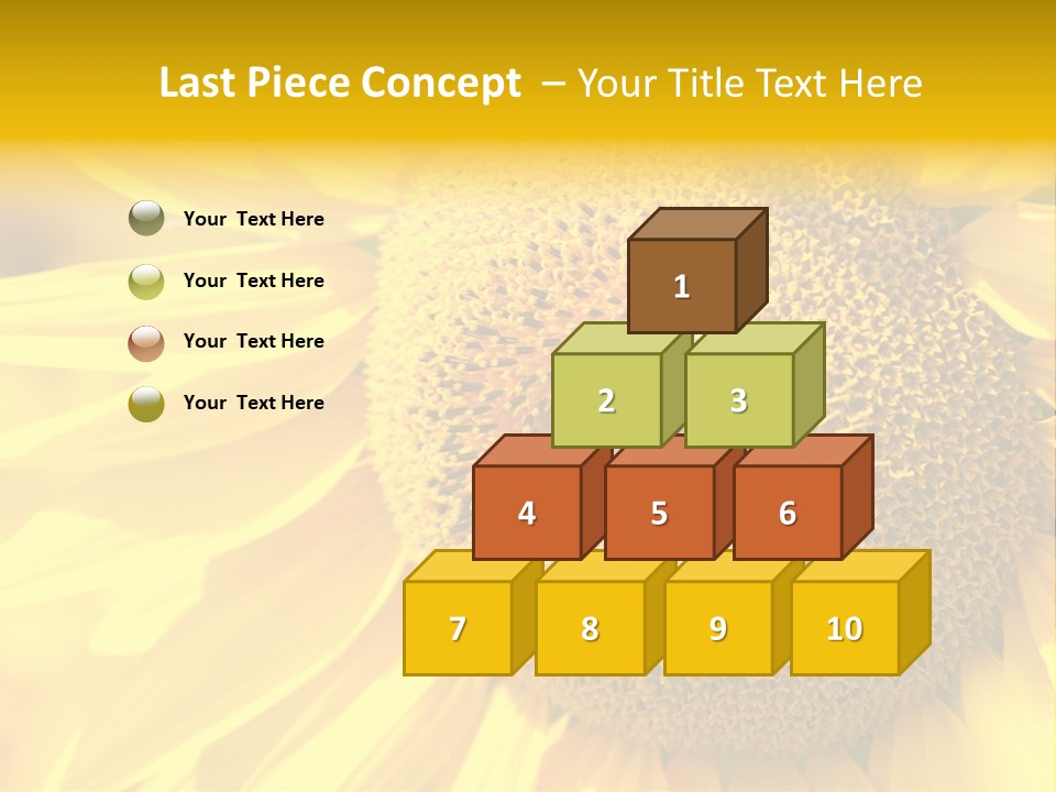 Sunflower Ladybug PowerPoint Template