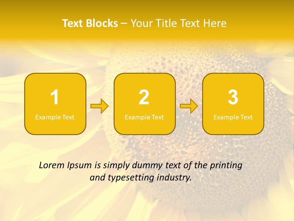 Sunflower Ladybug PowerPoint Template